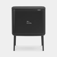Bo Touch Bin with lid open showing removable inner bucket