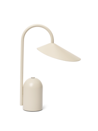 ferm LIVING Arum portable lamp in cashmere beige on a neutral background