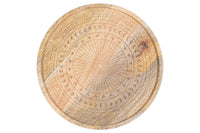 Top-down view of the Namuna tray's etched geometric pattern