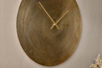 Detail of the Okota clock's slender brass hands