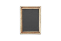 Nkuku Pambani 5 x 7 inch antique brass photo frame on white background