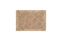 Nkuku Vandi natural jute doormat, 60 x 90cm, flat on white background