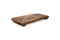 Underside angle of the Kaveeta reclaimed wood board on white