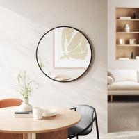 Umbra Hub 94 cm mirror reflecting a bright living room
